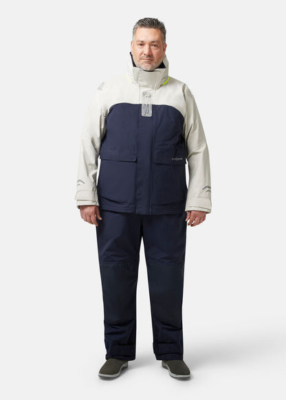 Herren Bergen II Offshore Segeljacke in Sondergrößen Jacken Crazy4Sailing Silber / Navy