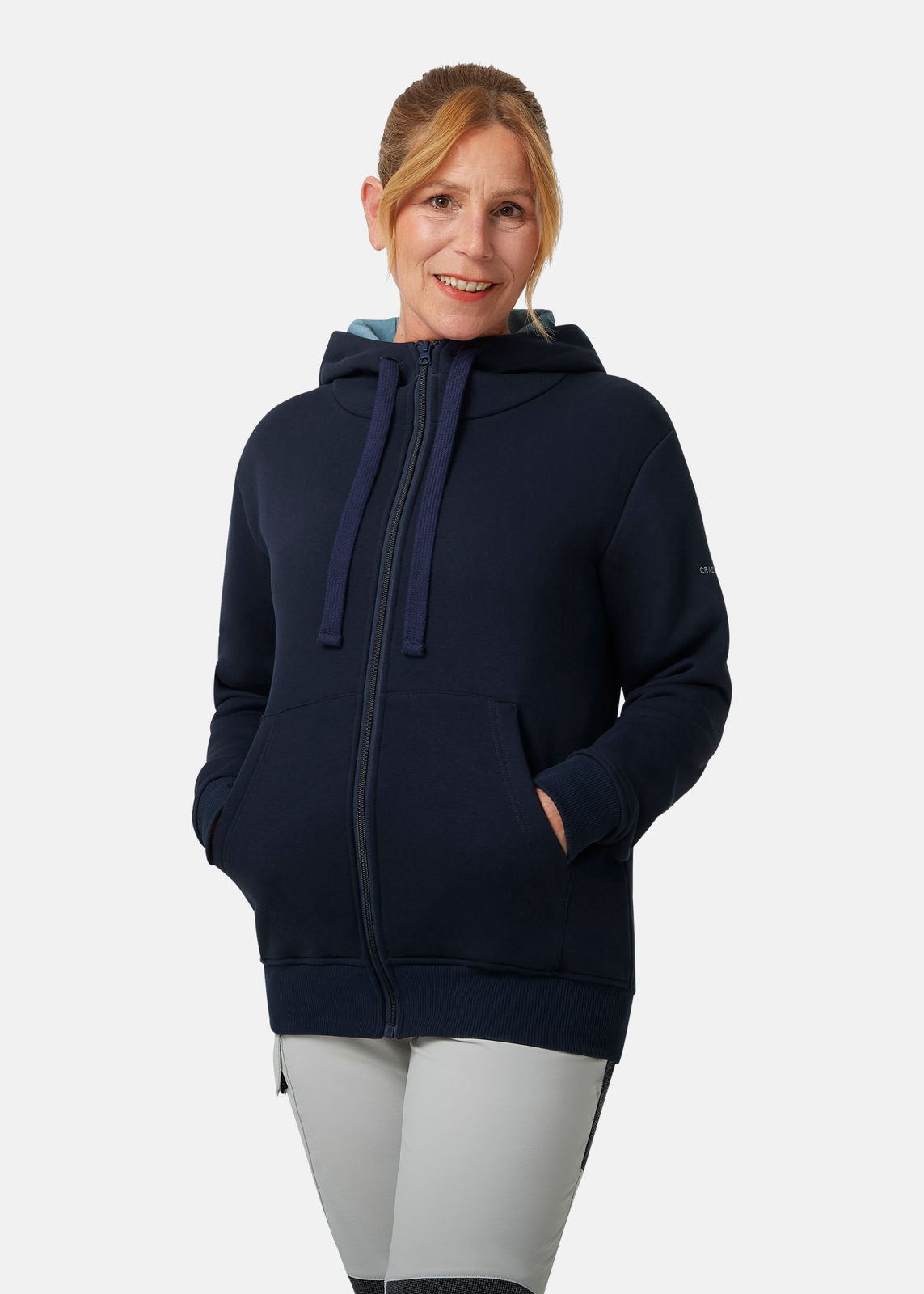 Unisex Hoodie-Jacke "Lerici" aus Bio-Baumwolle Hoodie Crazy4Sailing Nightblue