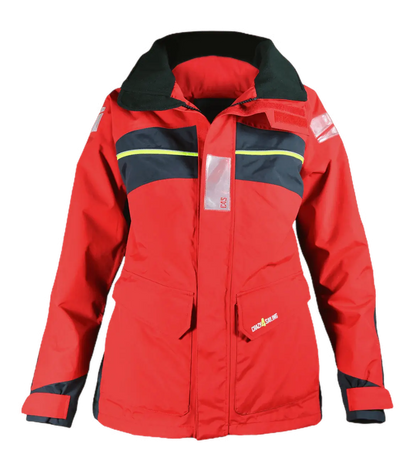 Damen Bergen Offshore Segeljacke Rot / Carbon Jacken Crazy4Sailing 