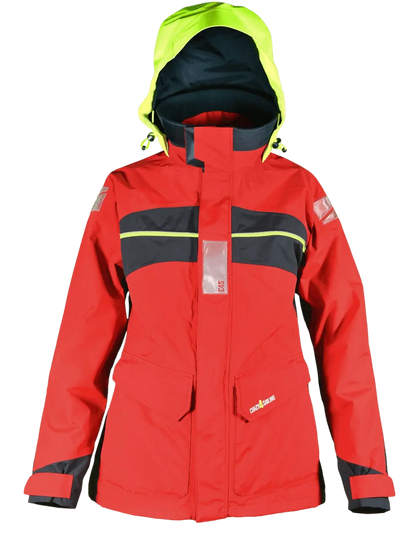 Damen Bergen Offshore Segeljacke Rot / Carbon Jacken Crazy4Sailing 