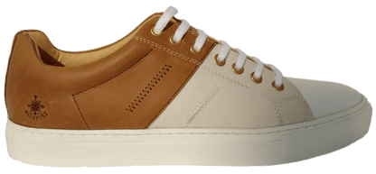 BluePort Genoa Sneaker aus Segeltuch Bootsschuh Blueport Tan / White