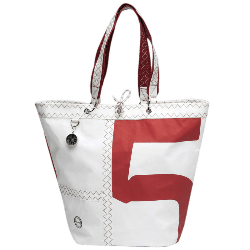 Sea Girl Einkaufstasche Groß Segeltuchtasche Segeltuchtasche Rot